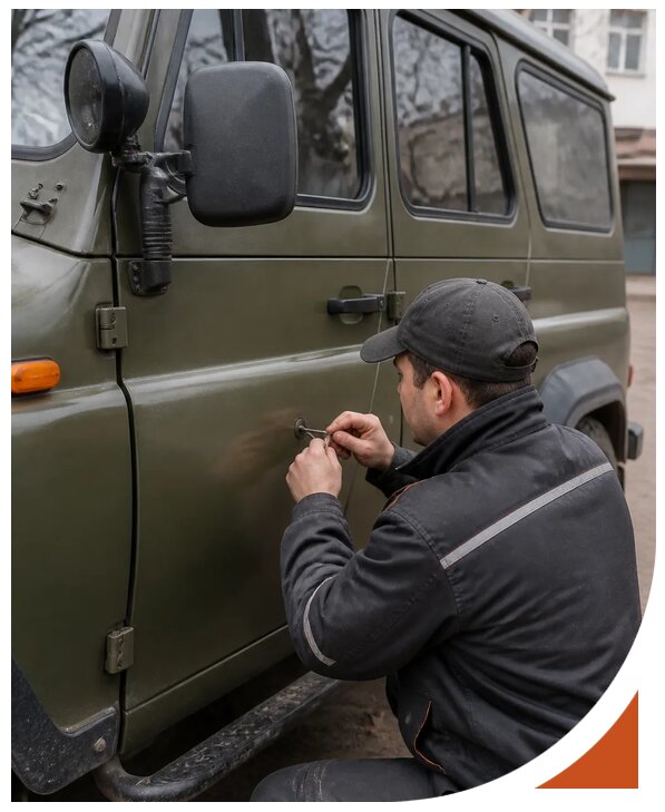 Профессиональное вскрытие автомобиля УАЗ без повреждений в Воскресенске